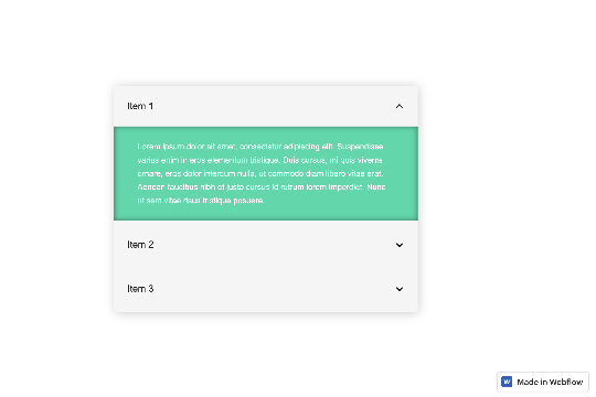 webflow faq accordion cloneable
